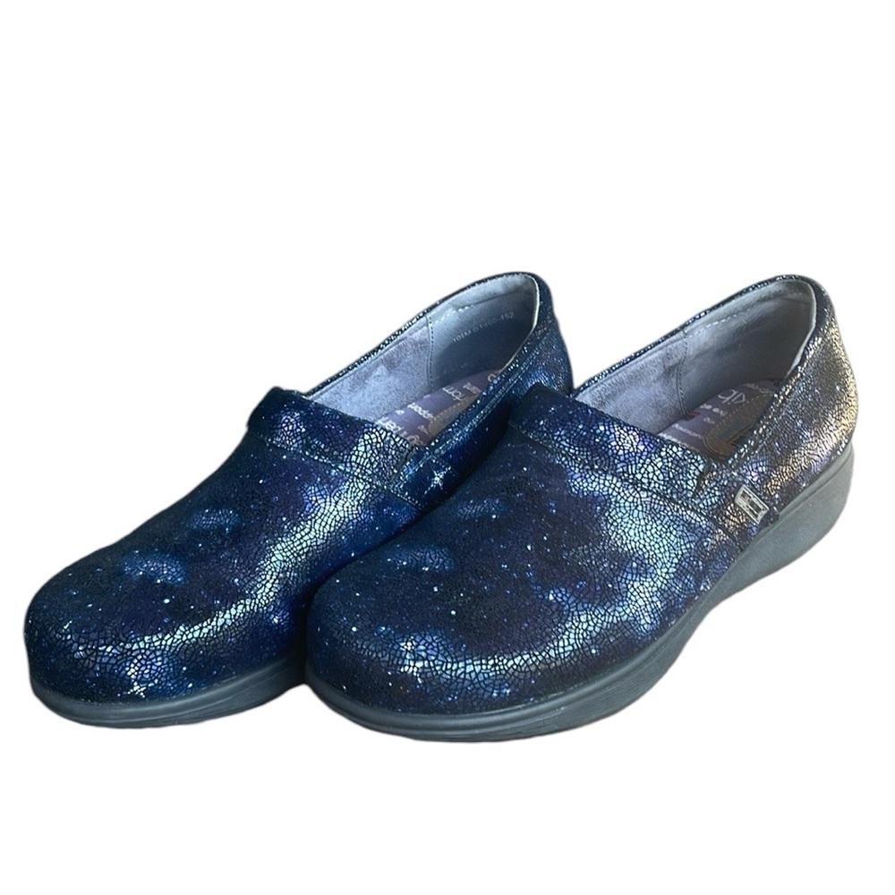 OBO Greys Anatomy Softwalk Clogs Nursing Comfort Shoes Anti Fatigue Blue  10-1/2